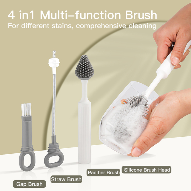 4 in 1 Multipurpose Bottle Brush Set