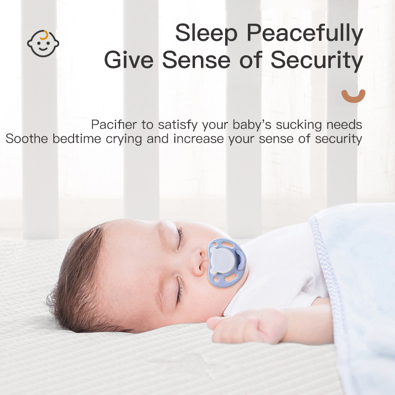 NEW Teddy Bear Baby Pacifier - 24H Orthodontic Soother, Nano-Silver Medical Silicone Set for Newborns w/ Travel Case