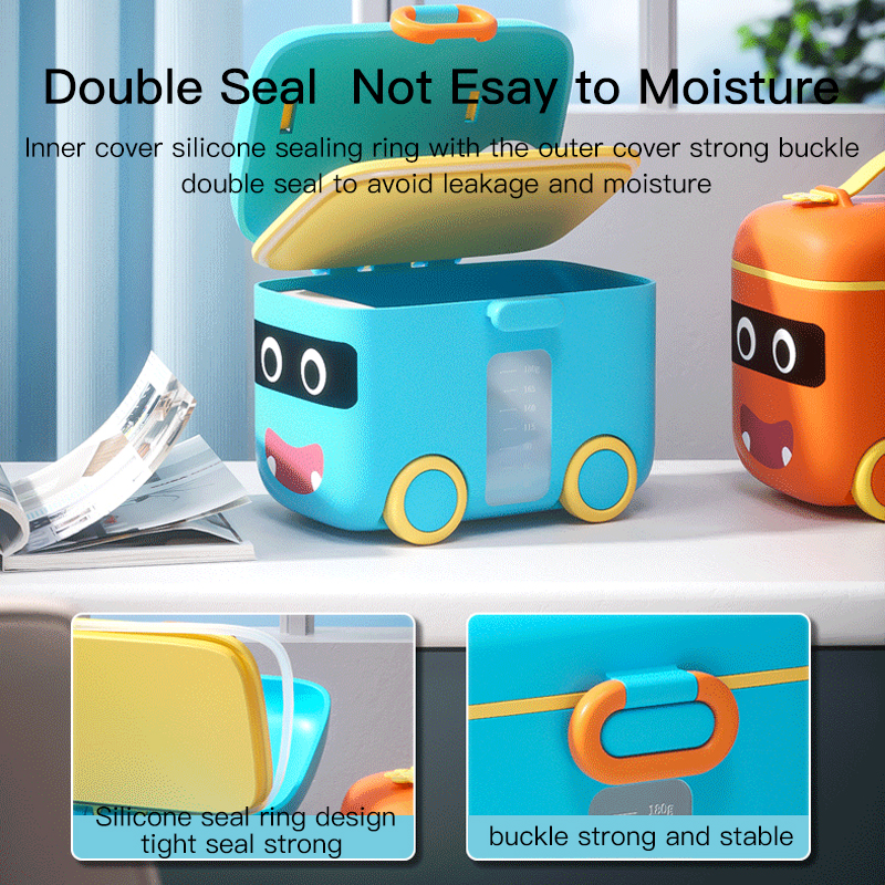 Leak-Proof Silicone Baby Food Storage & Toy Cart
