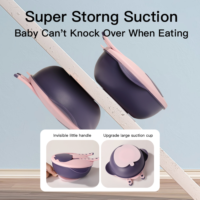 Double-Layer Divided Baby Food Bowl - Prevent Flavor Mixing - BPA Free PP
