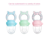 Silicone Baby Feeder Teether - Cute Pig Design for Fruits & Vegetables | BPA-Free Infant Food Pacifier