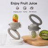 Shark Silicone Baby Fruit Feeder | BPA-Free Food Grade Liquid Silicone | Mesh Pouch for Safe Self-Feeding | Teething Relief & Nutrition