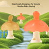 Mushroom Teether for Babies - BPA Free Silicone Teething Toy, Soothes Gums & Helps Reduce Thumb Sucking (0-24M)