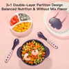 Double-Layer Divided Baby Food Bowl - Prevent Flavor Mixing - BPA Free PP