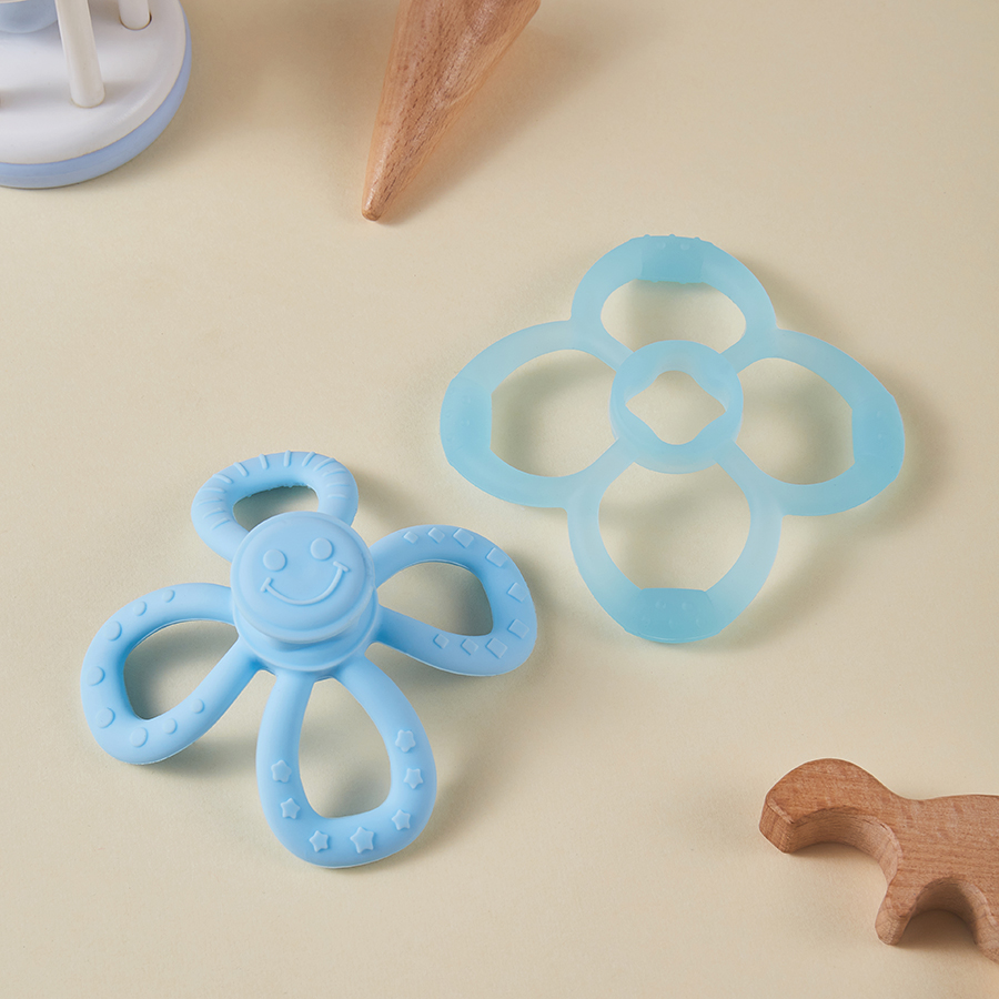 Removable Petal Shape Soft Liquid Silicone Rubber Silicone Youngsters Teether Ball - Hand Grip & Teething Toy For Baby