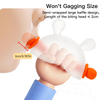 SD1700 Adorable Bunny Teething Toy with Hidden Handle: Ideal for Tiny Babies - Soothe Those First Teeth!