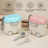 400ml SAIDAH SD8128 Wheels Type Portable Large Capacity Milk Powder Container with Handle