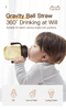 Breast-like Anti-Colic Baby Bottle Set - Cat head Wide Neck BPA-Free PP, Medical Grade Silicone Nipple & Vent System (0m+) with Ergonomic Handle