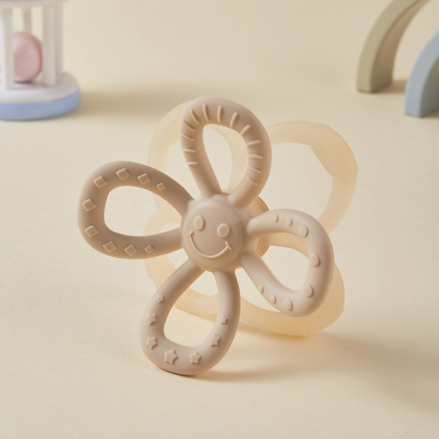 Removable Petal Shape Soft Liquid Silicone Rubber Silicone Youngsters Teether Ball - Hand Grip & Teething Toy For Baby