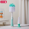 2 in 1 Mother-child Nylon Baby Bottle Cup Cleaning Brush Suction Stand Type Feeding Cleaner Tools Idea for Water Vacuum Flask Cup