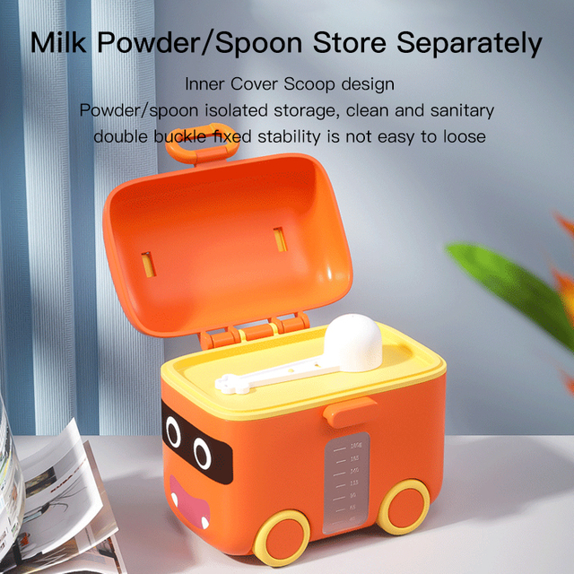 Leak-Proof Silicone Baby Food Storage & Toy Cart