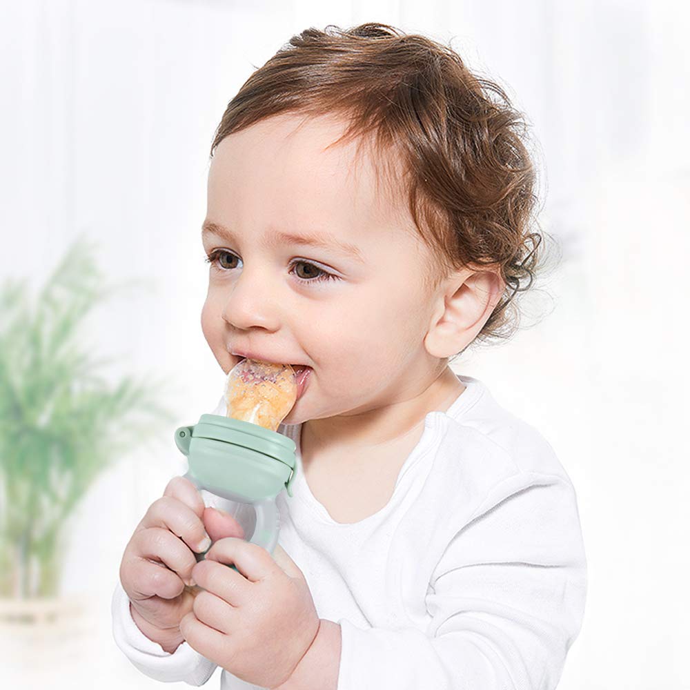 Silicone Baby Feeder Teether - Cute Pig Design for Fruits & Vegetables | BPA-Free Infant Food Pacifier