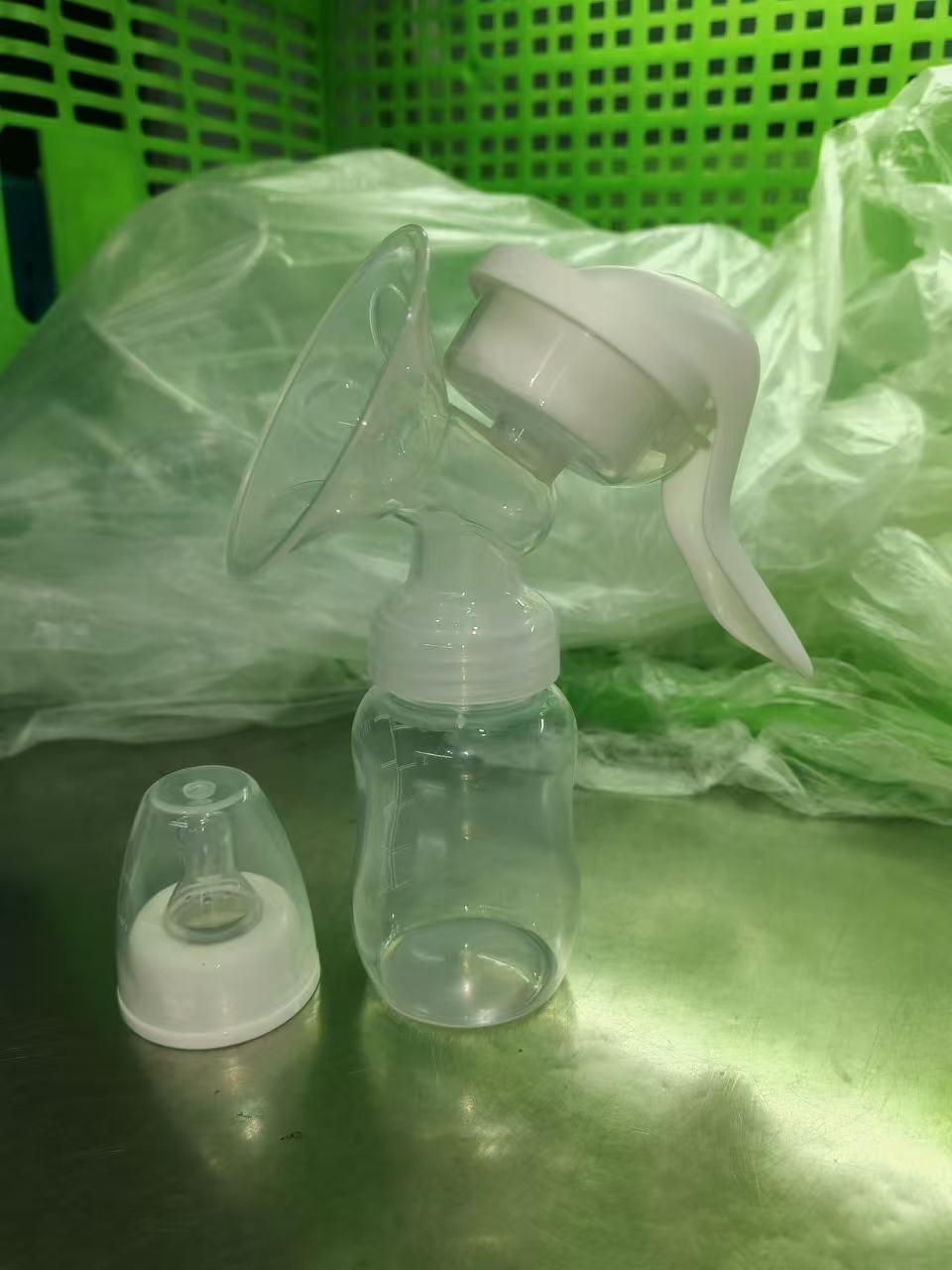 Standard Neck Eco-Safe Portable Breast Pump | BPA-Free Silicone & PP Massage Pump for New Moms And Infants