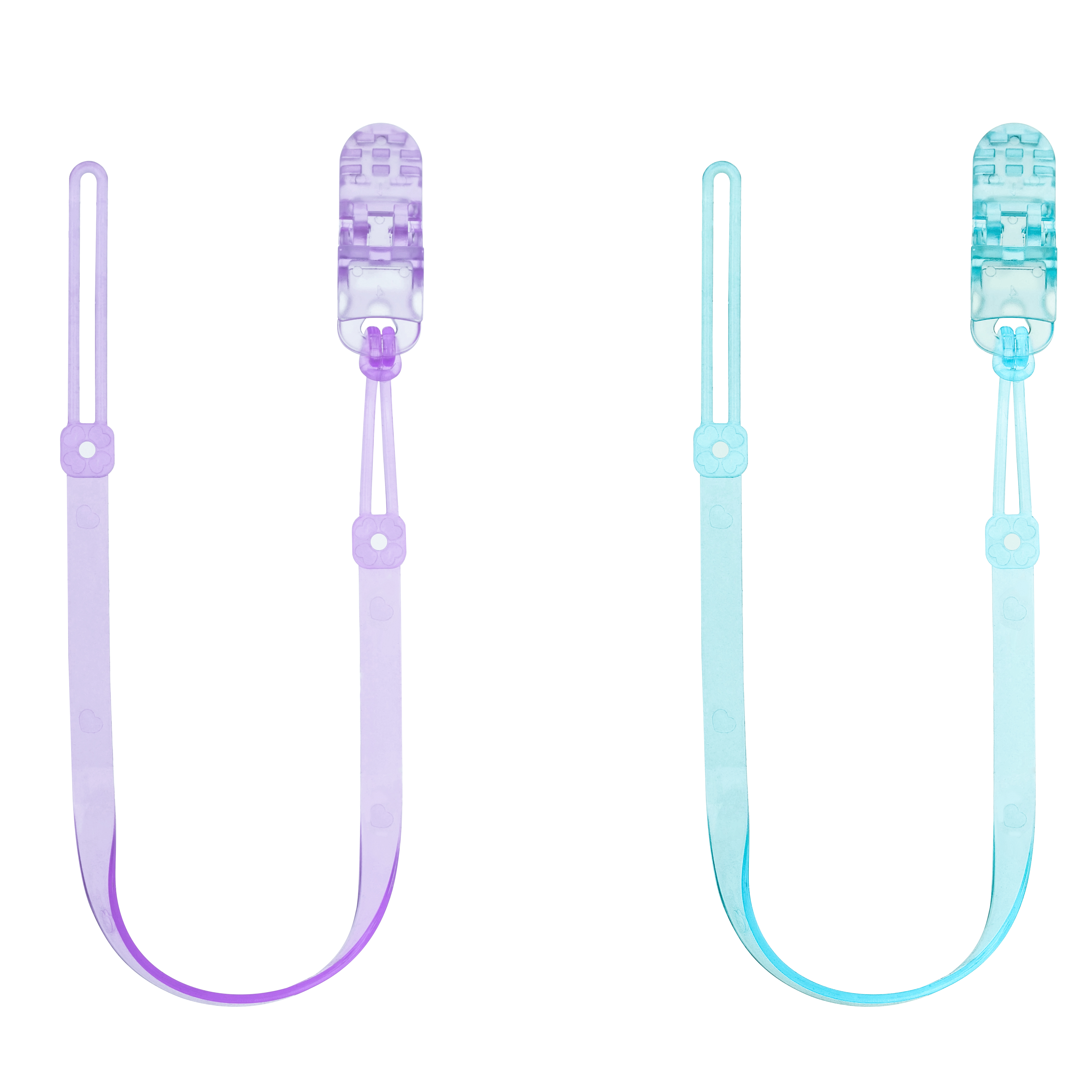 Baby Pacifier Clip Holder with Silicone Beads & Alligator Clip - BPA-Free, Anti-Drop Pacifier Leash (0-24M)