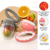 Shark Silicone Baby Fruit Feeder | BPA-Free Food Grade Liquid Silicone | Mesh Pouch for Safe Self-Feeding | Teething Relief & Nutrition