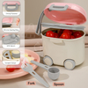400ml SAIDAH SD8128 Wheels Type Portable Large Capacity Milk Powder Container with Handle