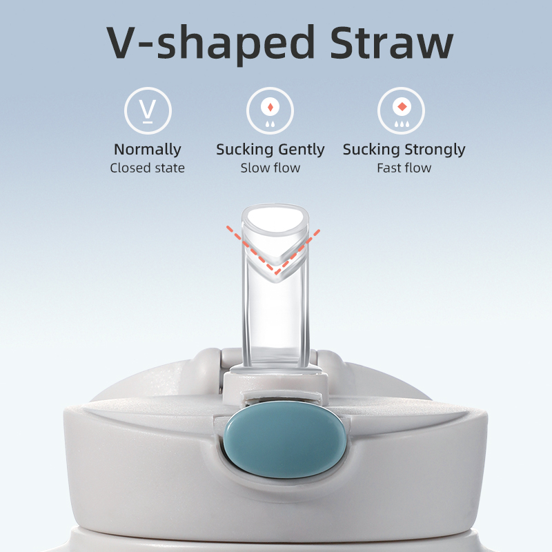 Pop-Up Straw Sippy Cup 300ml | BPA-Free Cat Ear Trainer Cup for Babies 6M+ | Leak-Proof & Easy Clean