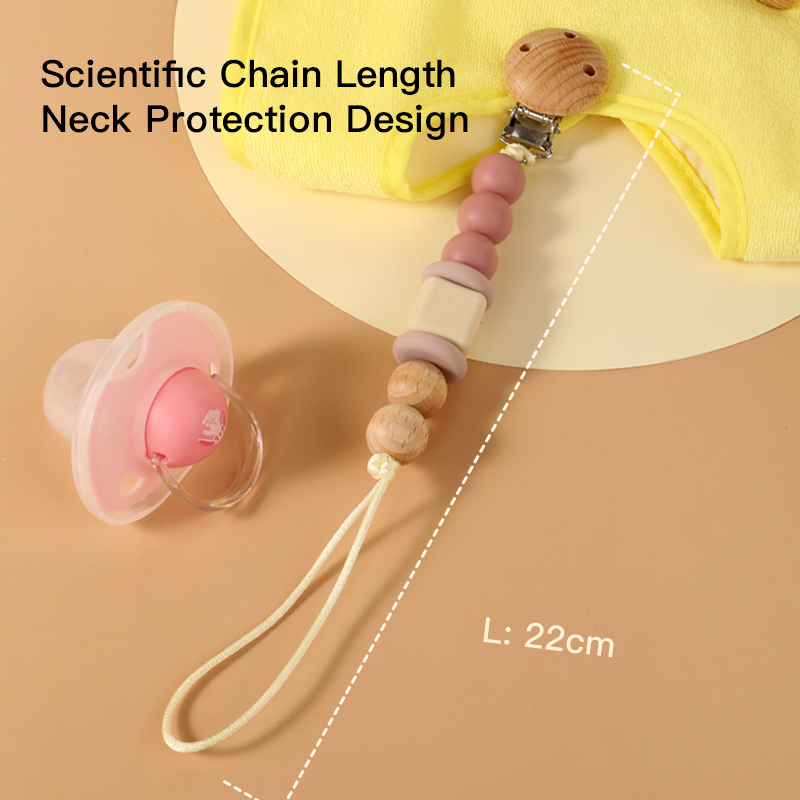Soft, Safe, Eco-Friendly Multipurpose Pacifier & Teether Chain