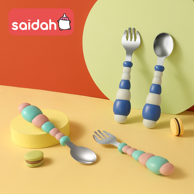Stainless steel baby utensils