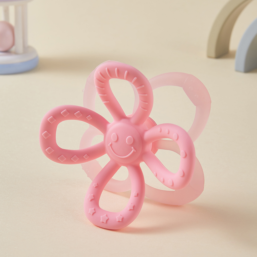 Removable Petal Shape Soft Liquid Silicone Rubber Silicone Youngsters Teether Ball - Hand Grip & Teething Toy For Baby
