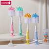 2 in 1 Mother-child Nylon Baby Bottle Cup Cleaning Brush Suction Stand Type Feeding Cleaner Tools Idea for Water Vacuum Flask Cup