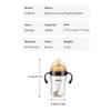 BPA-Free 300ml Wide-Neck Weaning Bottle | Food-Grade PP & Silicone | Anti-Slip Dual Handle | Natural Nipple Design