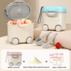 400ml SAIDAH SD8128 Wheels Type Portable Large Capacity Milk Powder Container with Handle