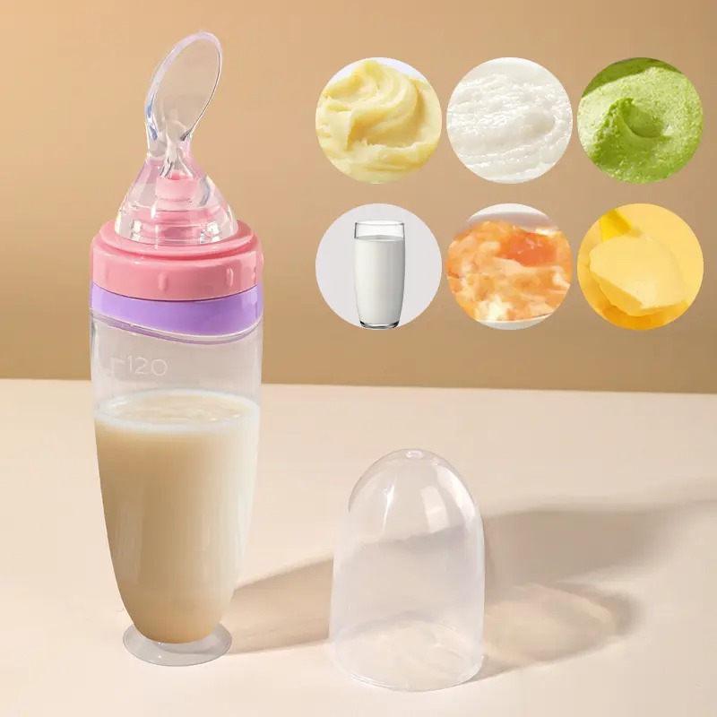 fruit feeder bottle spoon