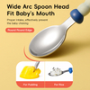 Wide arc spoon