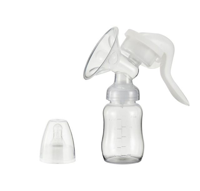 Standard Neck Eco-Safe Portable Breast Pump | BPA-Free Silicone & PP Massage Pump for New Moms And Infants