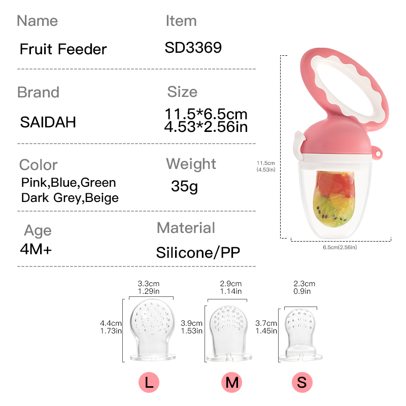 Shark Silicone Baby Fruit Feeder | BPA-Free Food Grade Liquid Silicone | Mesh Pouch for Safe Self-Feeding | Teething Relief & Nutrition