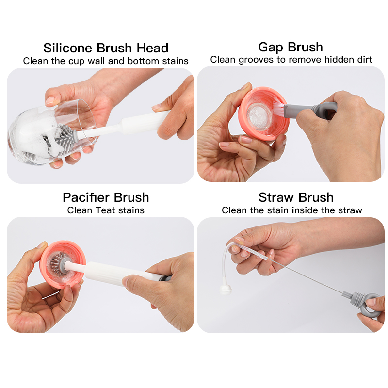 4 in 1 Multipurpose Bottle Brush Set