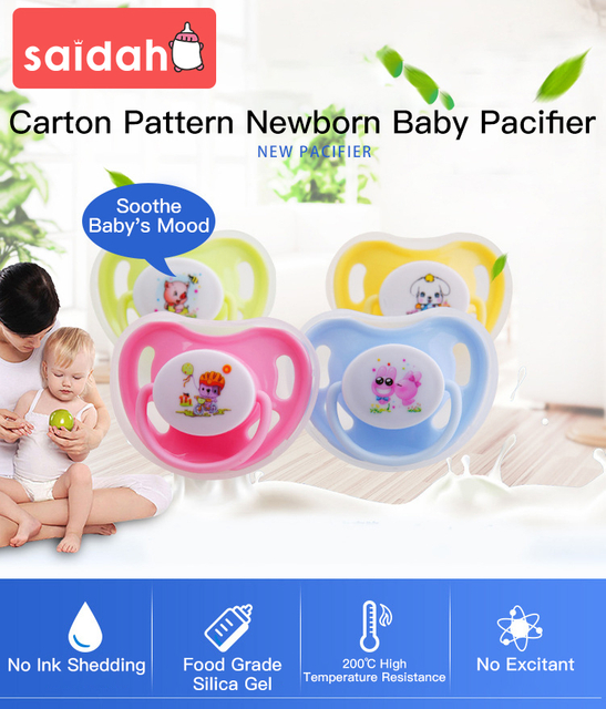 Custom Printed Orthodontic Pacifier & Teether | BPA-Free Food Grade Silicone | EN1400 Certified | 0-24M Infant Mood Soothing