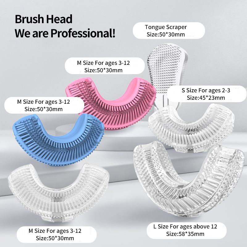 U-Shaped Toothbrush for Toddlers | 360° Auto-Clean with Food Grade Silicone Bristles | Teething & Training Set (1-3 Years)