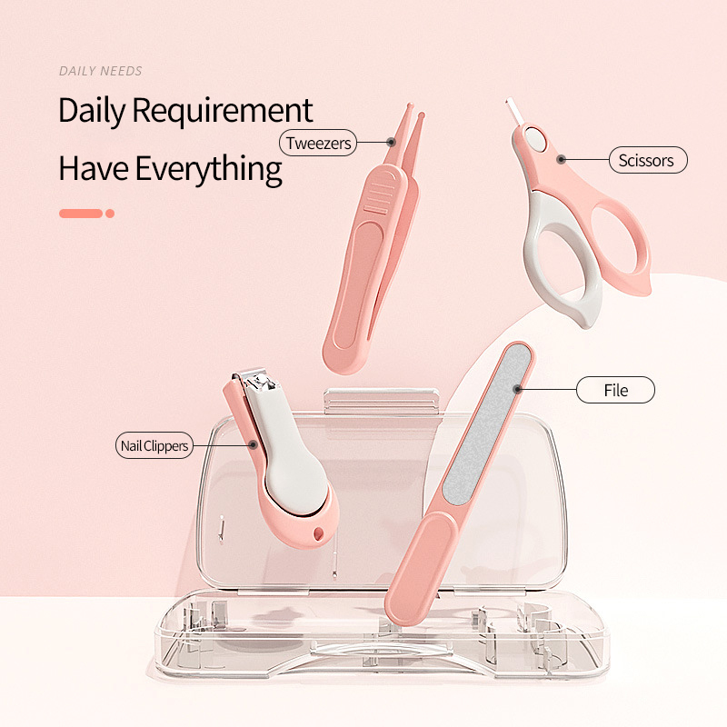 Safe Eco-Friendly Baby Nail Care Kit with Sterilizable Tools