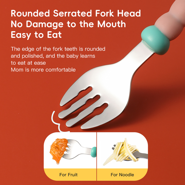 Rounded Serrated Fork Head