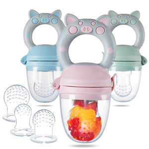 Silicone Baby Feeder Teether - Cute Pig Design for Fruits & Vegetables | BPA-Free Infant Food Pacifier