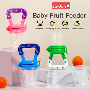 Star Silicone Baby Feeder & Teether - BPA Free Fruit Pacifier for Teething Relief + Soft Chewing Toy