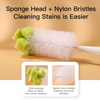 [Nylon | Sponge] Nylon | Sponge Brush With Suction Cup, Feeding Bottle Pacifier Brush Set