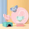 NEW Teddy Bear Baby Pacifier - 24H Orthodontic Soother, Nano-Silver Medical Silicone Set for Newborns w/ Travel Case
